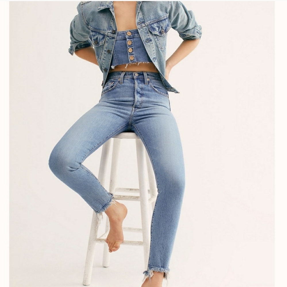 Levi's 501 High Rise Skinny Jeans